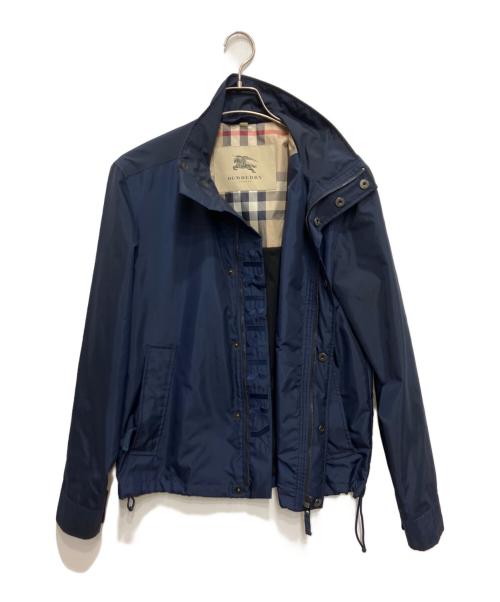 BURBERRY LONDON（バーバリーロンドン）BURBERRY LONDON (バーバリーロンドン) スタンドカラージャケット ネイビー サイズ:Sの古着・服飾アイテム