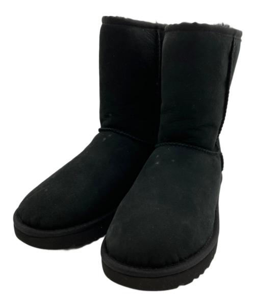 UGG（アグ）UGG (アグ) CLASSIC SHORT2ムートンブーツ ブラック サイズ:24cmの古着・服飾アイテム