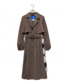 BLUE LABEL CRESTBRIDGE（ブルーレーベルクレストブリッジ）の古着「ストレッチツイルドレスコート」｜ブラック