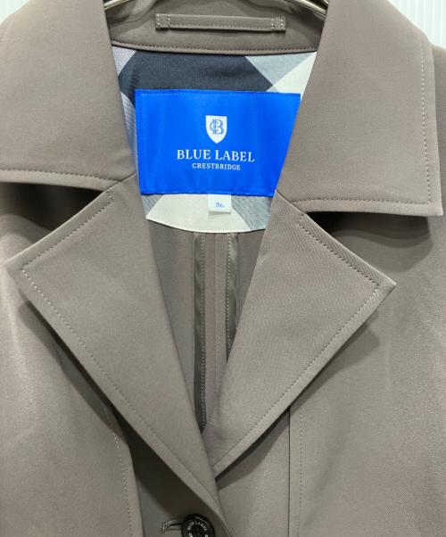 BLUE LABEL CRESTBRIDGE（ブルーレーベルクレストブリッジ）BLUE LABEL CRESTBRIDGE (ブルーレーベルクレストブリッジ) ストレッチツイルドレスコート ブラック サイズ:36の古着・服飾アイテム