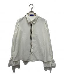 BLUE LABEL CRESTBRIDGE（ブルーレーベルクレストブリッジ）の古着「キャンディスリーブブラウス」｜ホワイト