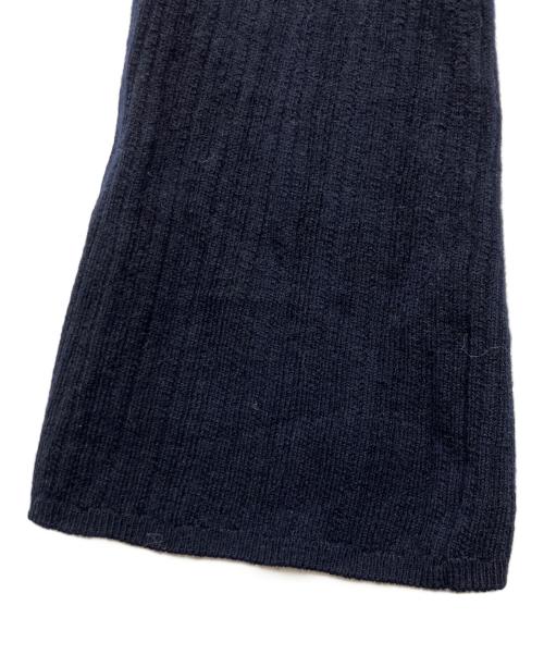 Snidel（スナイデル）Snidel (スナイデル) Sustainableビッグカラーレーストリムニットプルオーバー ネイビー サイズ:freeの古着・服飾アイテム