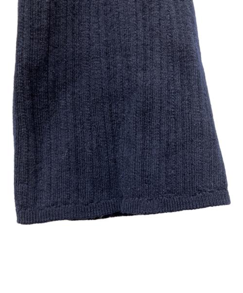 Snidel（スナイデル）Snidel (スナイデル) Sustainableビッグカラーレーストリムニットプルオーバー ネイビー サイズ:freeの古着・服飾アイテム