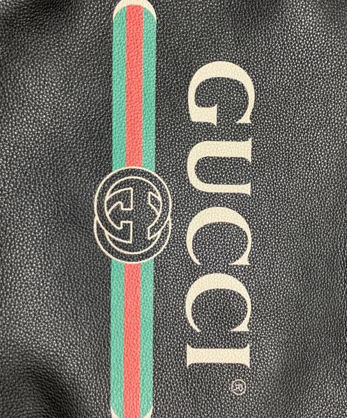 GUCCI（グッチ）GUCCI (グッチ) ハーフムーンホーボー ヴィンテージロゴショルダーバッグ ブラックの古着・服飾アイテム