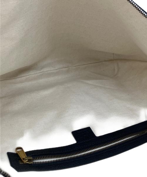 GUCCI（グッチ）GUCCI (グッチ) ハーフムーンホーボー ヴィンテージロゴショルダーバッグ ブラックの古着・服飾アイテム