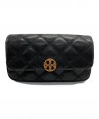 TORY BURCHトリーバーチ）の古着「ウィラ キルティングショルダーバッグ」｜ブラック