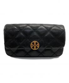 TORY BURCH（トリーバーチ）の古着「ウィラ キルティングショルダーバッグ」｜ブラック