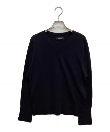 UNTITLED シルク カシミヤ Vネック ニット チュニック 黒色 2 中古・古着通販】UNTITLED (アンタイトル) シルクウールカシミヤ V