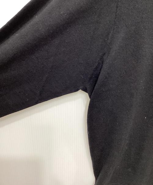 UNTITLED（アンタイトル）UNTITLED (アンタイトル) シルクウールカシミヤ Vネックニット セーター ブラック サイズ:2の古着・服飾アイテム