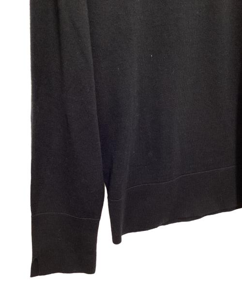 UNTITLED（アンタイトル）UNTITLED (アンタイトル) シルクウールカシミヤ Vネックニット セーター ブラック サイズ:2の古着・服飾アイテム