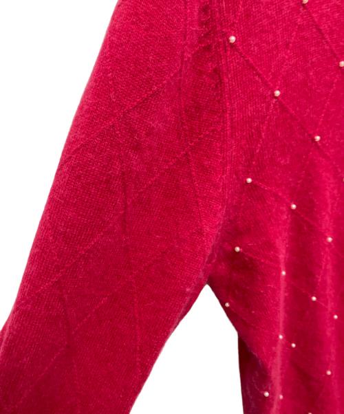 UNTITLED（アンタイトル）UNTITLED (アンタイトル) アンゴラ混カーディガン ショッキングピンク サイズ:2の古着・服飾アイテム