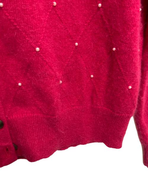 UNTITLED（アンタイトル）UNTITLED (アンタイトル) アンゴラ混カーディガン ショッキングピンク サイズ:2の古着・服飾アイテム