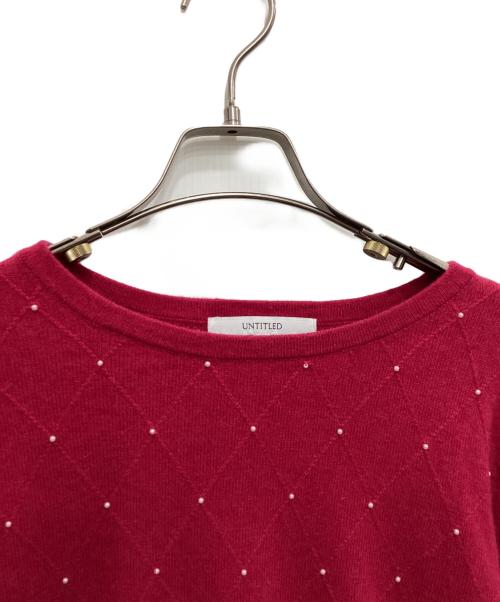 UNTITLED（アンタイトル）UNTITLED (アンタイトル) アンゴラ混ニット ショッキングピンク サイズ:2の古着・服飾アイテム
