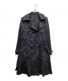 Max Mara WEEK END LINE（マックスマーラ ウイークエンドライン）の古着「フード付トレンチコート」｜ネイビー