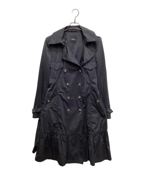 Max Mara WEEK END LINE（マックスマーラ ウイークエンドライン）Max Mara WEEK END LINE (マックスマーラ ウイークエンドライン) フード付トレンチコート ネイビー サイズ:42の古着・服飾アイテム
