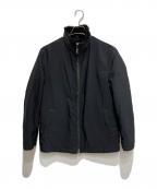 ARMANI COLLEZIONIアルマーニ コレツィオーニ）の古着「ラビットファーライニングスタンドカラージャケット」｜ブラック