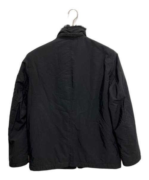 ARMANI COLLEZIONI（アルマーニ コレツィオーニ）ARMANI COLLEZIONI (アルマーニ コレツィオーニ) ラビットファーライニングスタンドカラージャケット ブラック サイズ:50の古着・服飾アイテム