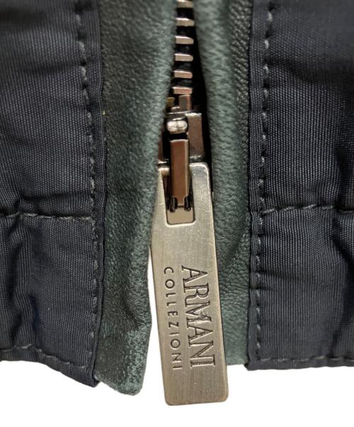 ARMANI COLLEZIONI（アルマーニ コレツィオーニ）ARMANI COLLEZIONI (アルマーニ コレツィオーニ) ラビットファーライニングスタンドカラージャケット ブラック サイズ:50の古着・服飾アイテム