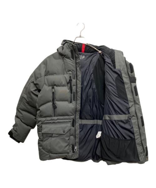 POLO SPORT（ポロスポーツ）POLO SPORT (ポロスポーツ) フード付ダウンジャケット グレー サイズ:Mの古着・服飾アイテム