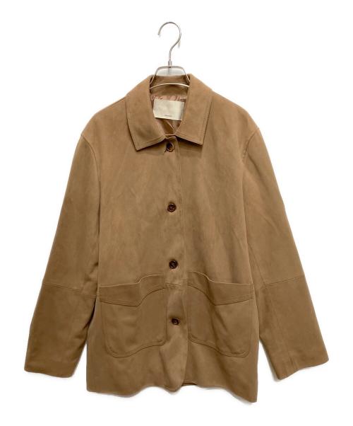 OHOTORO（オオトロ）OHOTORO (オオトロ) Henry Suede Jacket ブラウン サイズ:表記無しの古着・服飾アイテム