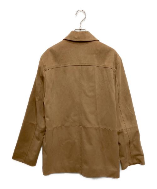 OHOTORO（オオトロ）OHOTORO (オオトロ) Henry Suede Jacket ブラウン サイズ:表記無しの古着・服飾アイテム