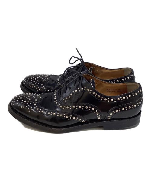 CHURCH'S（チャーチ）CHURCH'S (チャーチ) BURWOOD スタッズウィングチップシューズ ブラック サイズ:SIZE351/2の古着・服飾アイテム