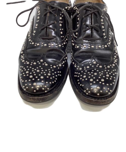 CHURCH'S（チャーチ）CHURCH'S (チャーチ) BURWOOD スタッズウィングチップシューズ ブラック サイズ:SIZE351/2の古着・服飾アイテム