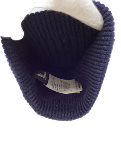 MONCLER GRENOBLE（モンクレール グルノーブル）MONCLER GRENOBLE (モンクレール グルノーブル) ロゴビーニー ネイビーの古着・服飾アイテム