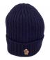 MONCLER GRENOBLE（モンクレール グルノーブル）の古着「ロゴビーニー」｜ネイビー