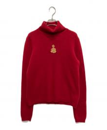 LAUREN RALPH LAUREN（ローレン ラルフ ローレン）の古着「ハイネックニット」｜レッド