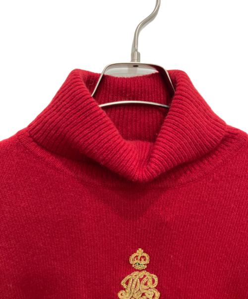 LAUREN RALPH LAUREN（ローレン ラルフ ローレン）LAUREN RALPH LAUREN (ローレン ラルフ ローレン) ハイネックニット レッド サイズ:Mの古着・服飾アイテム