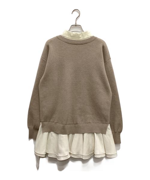 Lily Brown（リリーブラウン）Lily Brown (リリーブラウン) シャツドッキングワンピース アイボリー サイズ:free 未使用品の古着・服飾アイテム