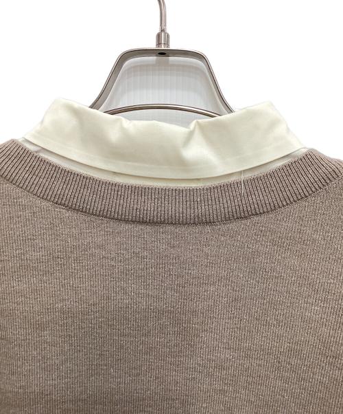 Lily Brown（リリーブラウン）Lily Brown (リリーブラウン) シャツドッキングワンピース アイボリー サイズ:free 未使用品の古着・服飾アイテム