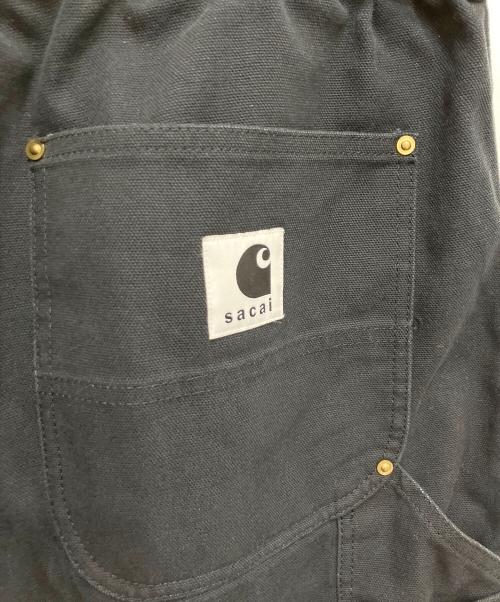 sacai（サカイ）sacai (サカイ) CarHartt (カーハート) Canvas Pants/キャンバスパンツ ブラック サイズ:3の古着・服飾アイテム