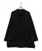 s'yteサイト）の古着「CREPE DE CHINE OVERSIZED TOPPER BLOUSON」｜ブラック