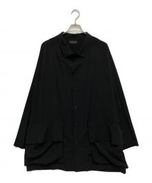 s'yte（サイト）の古着「CREPE DE CHINE OVERSIZED TOPPER BLOUSON」｜ブラック