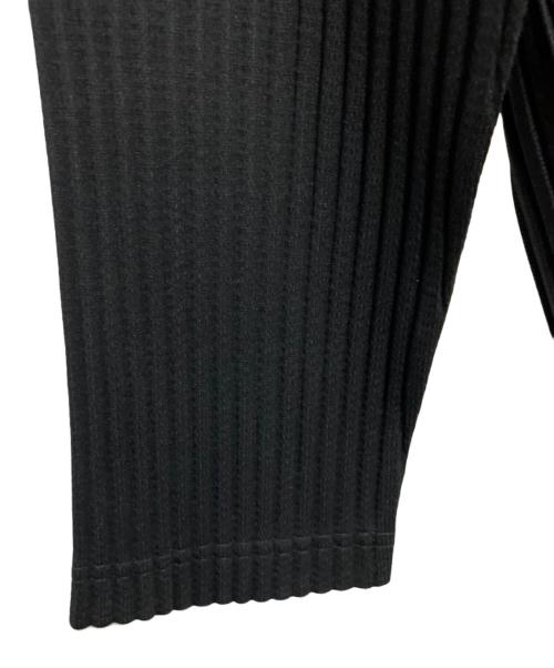 HOMME PLISSE ISSEY MIYAKE（オム プリッセ イッセイ ミヤケ）HOMME PLISSE ISSEY MIYAKE (オム プリッセ イッセイ ミヤケ) BASIC プリーツカーディガン ブラック サイズ:3の古着・服飾アイテム