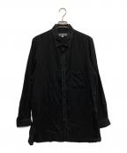Y's for menワイズフォーメン）の古着「DOUBLE STITCH SHIRT」｜ブラック