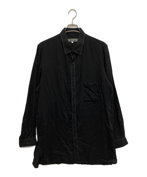 Y's for men（ワイズフォーメン）Y's for men (ワイズフォーメン) DOUBLE STITCH SHIRT ブラック サイズ:3の古着・服飾アイテム