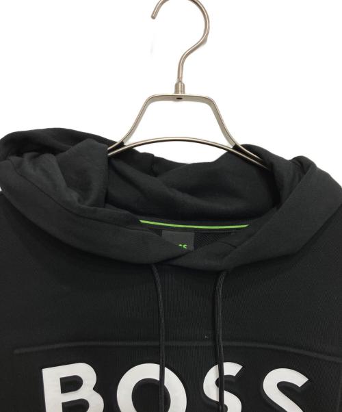 BOSS（ボス）BOSS (ボス) ロゴプルオーバーパーカー ブラック サイズ:Lの古着・服飾アイテム