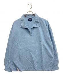 DESCENDANT（ディセンダント）の古着「SALOON PULLOVER CHAMBRAY LS SHIRT」｜インディゴ