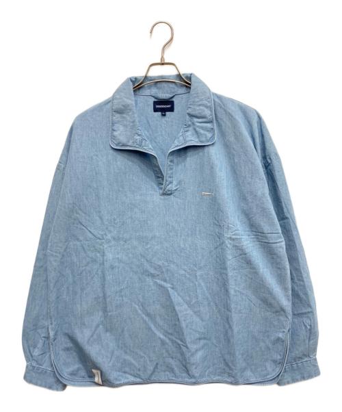 DESCENDANT（ディセンダント）DESCENDANT (ディセンダント) SALOON PULLOVER CHAMBRAY LS SHIRT インディゴ サイズ:2の古着・服飾アイテム