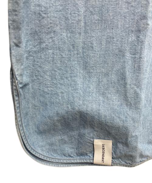 DESCENDANT（ディセンダント）DESCENDANT (ディセンダント) SALOON PULLOVER CHAMBRAY LS SHIRT インディゴ サイズ:2の古着・服飾アイテム