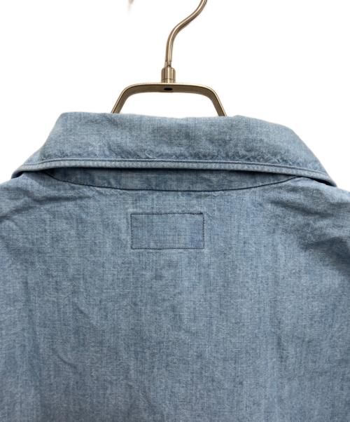 DESCENDANT（ディセンダント）DESCENDANT (ディセンダント) SALOON PULLOVER CHAMBRAY LS SHIRT インディゴ サイズ:2の古着・服飾アイテム