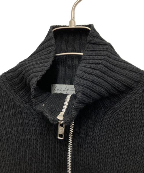 Yohji Yamamoto pour homme（ヨウジヤマモト プールオム）Yohji Yamamoto pour homme (ヨウジヤマモト プールオム) ポケット切替ドライバーズニット ブラック サイズ:3の古着・服飾アイテム