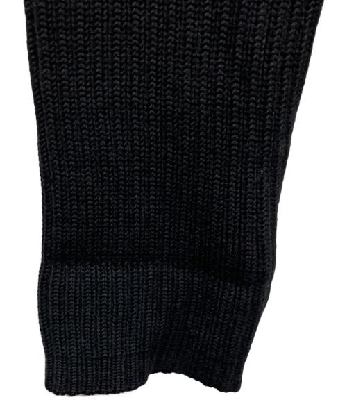 Yohji Yamamoto pour homme（ヨウジヤマモト プールオム）Yohji Yamamoto pour homme (ヨウジヤマモト プールオム) ポケット切替ドライバーズニット ブラック サイズ:3の古着・服飾アイテム