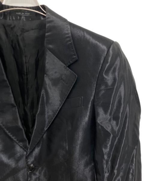 EMPORIO ARMANI（エンポリオ アルマーニ）EMPORIO ARMANI (エンポリオ アルマーニ) サテンテーラードジャケット ブラック サイズ:48の古着・服飾アイテム