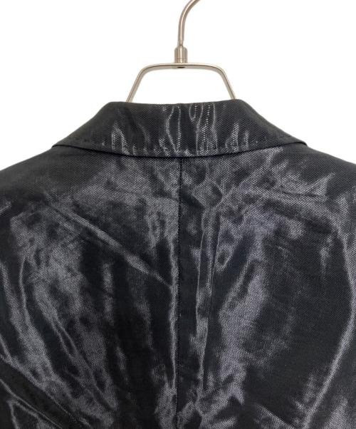 EMPORIO ARMANI（エンポリオ アルマーニ）EMPORIO ARMANI (エンポリオ アルマーニ) サテンテーラードジャケット ブラック サイズ:48の古着・服飾アイテム
