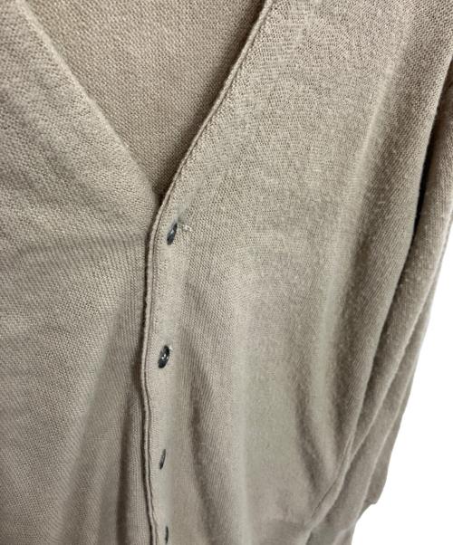 IZOD LACOSTE（アイゾッド ラコステ）IZOD LACOSTE (アイゾッド ラコステ) アクリルカーディガン ベージュ サイズ:Mの古着・服飾アイテム