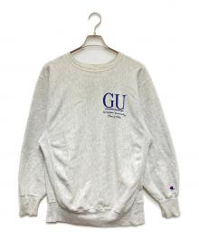 Champion REVERSE WEAVE（チャンピオン リバース ウィーブ）の古着「カレッジロゴスウェット」｜グレー